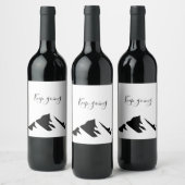 Étiquette Pour Bouteilles De Vin Conserver Noir Moderne En Simple (Bouteilles)