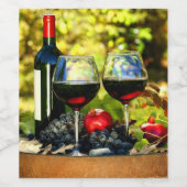 Étiquette Pour Bouteilles De Vin Consonance de vignoble - Conception d'étiquette de (Étiquettes simples)