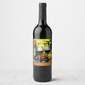 Étiquette Pour Bouteilles De Vin Consonance de vignoble - Conception d'étiquette de