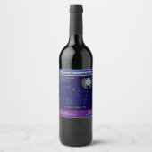 Étiquette Pour Bouteilles De Vin Constellation Ursa major (Devant)