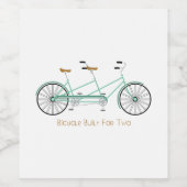 Étiquette Pour Bouteilles De Vin Construit pour deux (Étiquettes simples)