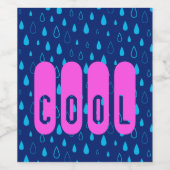 Étiquette Pour Bouteilles De Vin Cool. (Étiquettes simples)