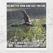 ÉTIQUETTE POUR BOUTEILLES DE VIN COON RIDE (Étiquettes simples)