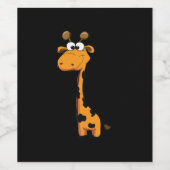 Étiquette Pour Bouteilles De Vin Copy Giraffe (Étiquettes simples)