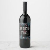 Étiquette Pour Bouteilles De Vin Coquito de Noël (Devant)