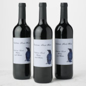 Étiquette Pour Bouteilles De Vin Corneille personnalisable (Bouteilles)