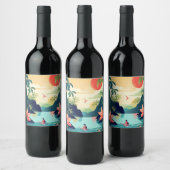 ÉTIQUETTE POUR BOUTEILLES DE VIN COSTA RICA #1 (Bouteilles)