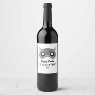Étiquette Pour Bouteilles De Vin Costume de masquerade avec masque de hibou pour Po