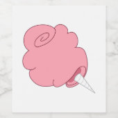 Étiquette Pour Bouteilles De Vin Coton Candy (Étiquettes simples)