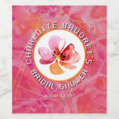 Étiquette Pour Bouteilles De Vin Couleur chaude moderne (Étiquettes simples)