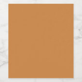 Étiquette Pour Bouteilles De Vin couleur peru (Étiquettes simples)