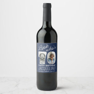 Étiquette Pour Bouteilles De Vin Couleurs DIY • Joyeux Anniversaire 70 ans 2 Photos