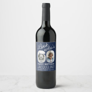 Étiquette Pour Bouteilles De Vin Couleurs DIY • Regarde qui a 60 ans Fête d'anniver