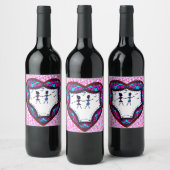 Étiquette Pour Bouteilles De Vin Couple dansant (Bouteilles)