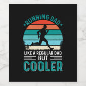 Étiquette Pour Bouteilles De Vin Courir papa (Étiquettes simples)