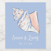 Étiquette Pour Bouteilles De Vin crab (Étiquettes simples)