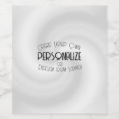 Étiquette Pour Bouteilles De Vin Create Your Own Custom Design (Étiquettes simples)