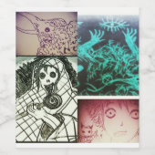 Étiquette Pour Bouteilles De Vin création de mystère yaei (Étiquettes simples)