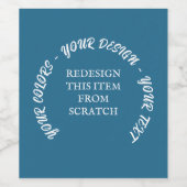 Étiquette Pour Bouteilles De Vin Créez les vôtres (Étiquettes simples)