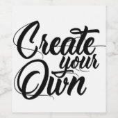 Étiquette Pour Bouteilles De Vin Créez les vôtres (Étiquettes simples)