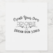 Étiquette Pour Bouteilles De Vin Créez les vôtres (Étiquettes simples)