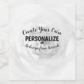 Étiquette Pour Bouteilles De Vin Créez Votre Propre (Étiquettes simples)