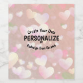 Étiquette Pour Bouteilles De Vin Créez Votre Propre (Étiquettes simples)