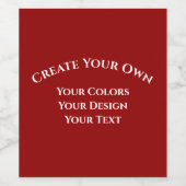 Étiquette Pour Bouteilles De Vin Créez votre propre (Étiquettes simples)