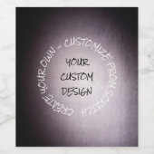 Étiquette Pour Bouteilles De Vin Créez votre propre Customisé (Étiquettes simples)