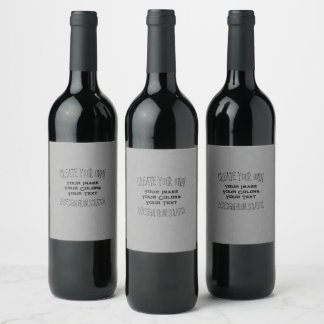 Étiquette Pour Bouteilles De Vin Créez Votre Propre Design Sur Mesure
