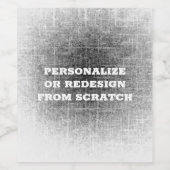 Étiquette Pour Bouteilles De Vin Créez votre propre personnalisation (Étiquettes simples)