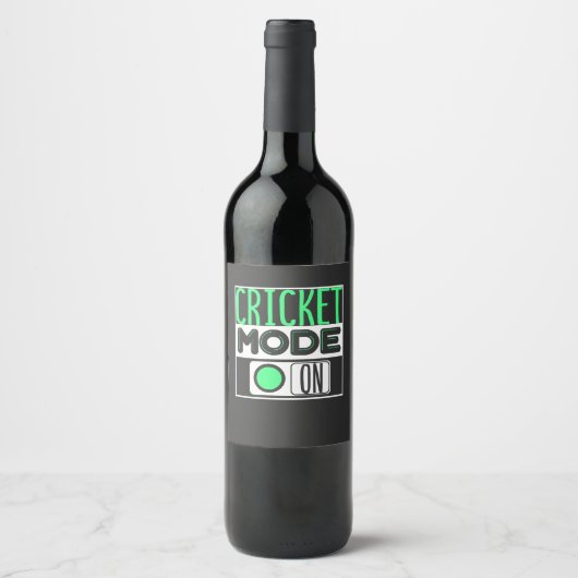 Étiquette Pour Bouteilles De Vin Cricket (Devant)