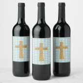 Étiquette Pour Bouteilles De Vin Croix de Lumière Jésus Christ (Bouteilles)