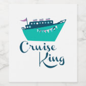 Étiquette Pour Bouteilles De Vin Cruise King (Étiquettes simples)