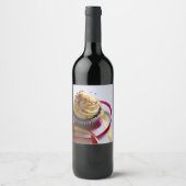 Étiquette Pour Bouteilles De Vin cupcake personnalisé (Devant)