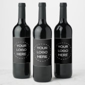 Étiquette Pour Bouteilles De Vin Custom Double Sided Logo (Bouteilles)