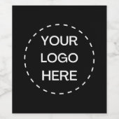 Étiquette Pour Bouteilles De Vin Custom Double Sided Logo (Étiquettes simples)