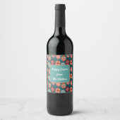 Étiquette Pour Bouteilles De Vin Custom Easter Egg Wine Label (Devant)