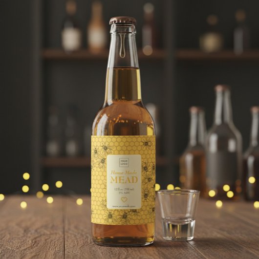 Étiquette Pour Bouteilles De Vin Custom Home Brewed Honey Wine Label