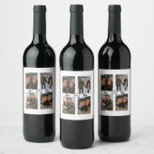 Étiquette Pour Bouteilles De Vin Custom Valentine Wine Label with Multiple Photos (Bouteilles)