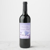 Étiquette Pour Bouteilles De Vin Custom Winter Mountain Holiday Spiced Mead Bottle (Devant)