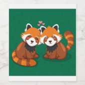 Étiquette Pour Bouteilles De Vin Cute chat (Étiquettes simples)