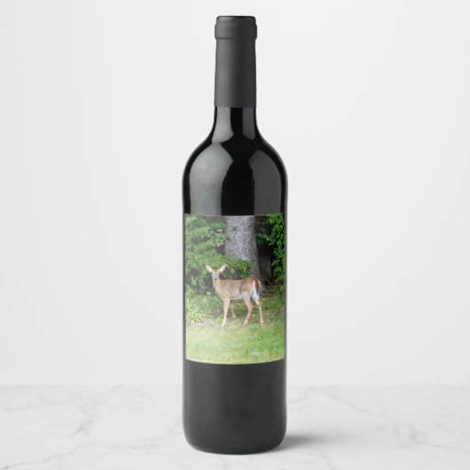 Étiquette Pour Bouteilles De Vin Cute Deer (Devant)