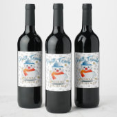 Étiquette Pour Bouteilles De Vin Cute Snowman (Bouteilles)