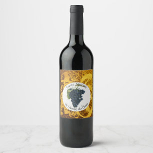 Étiquette Pour Bouteilles De Vin Cuvee Spécial Golden Dog Année Vin Étiquette