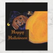 ÉTIQUETTE POUR BOUTEILLES DE VIN DACHSHING (Étiquettes simples)