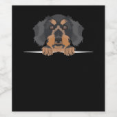 Étiquette Pour Bouteilles De Vin Dachshund souriant (Étiquettes simples)