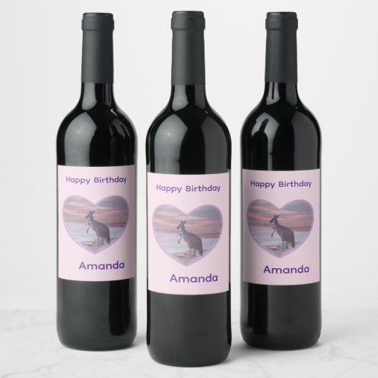 Étiquette Pour Bouteilles De Vin Dames nommées Amanda, (Bouteilles)