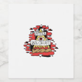 Étiquette Pour Bouteilles De Vin Dans La Pizza, Nous Croûtons (Étiquettes simples)