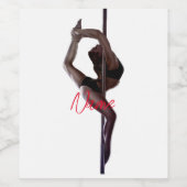 Étiquette Pour Bouteilles De Vin Danseuse Thunder_Cove (Étiquettes simples)